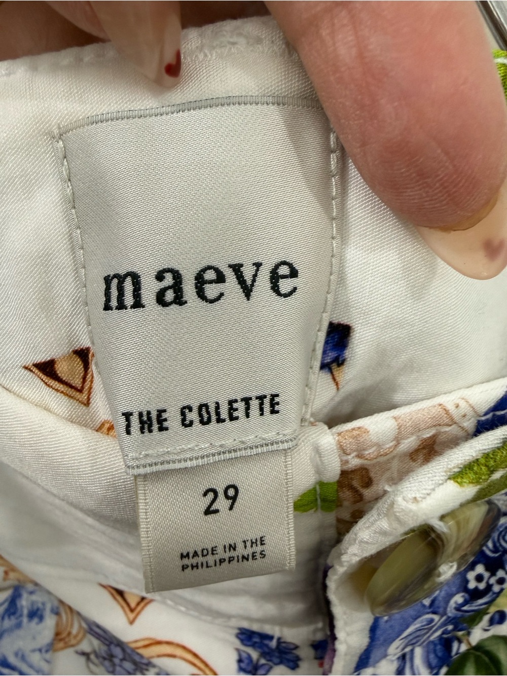 Maeve Colette Cream Patchwork Medallion Wide-Leg Pants - Picture 4 of 4